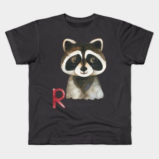 R for Raccoon Kids T-Shirt